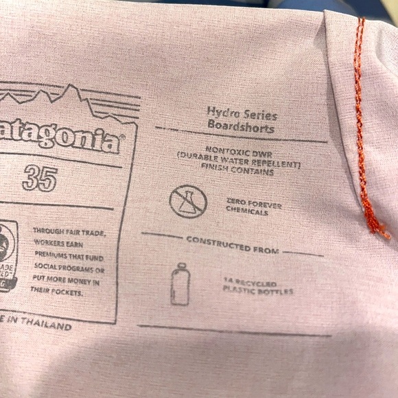 Patagonia Hydro Series Boardshorts Swim Trunks Size 35 - Picture 8 of 10